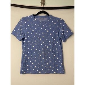 Hanna Andersson Kids Blue Star Print Short Sleeve T Shirt Size 8